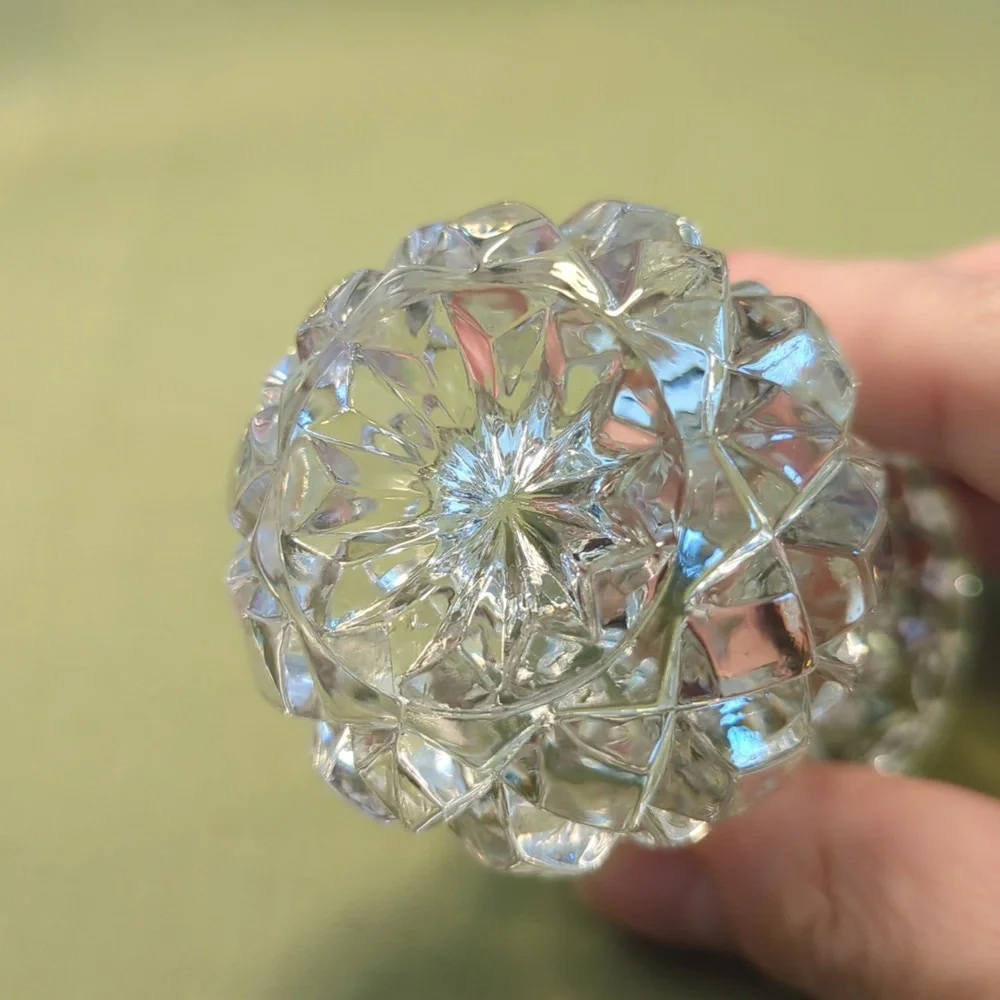 Vintage Crystal Toothpick Holder - Picture 2 of 4